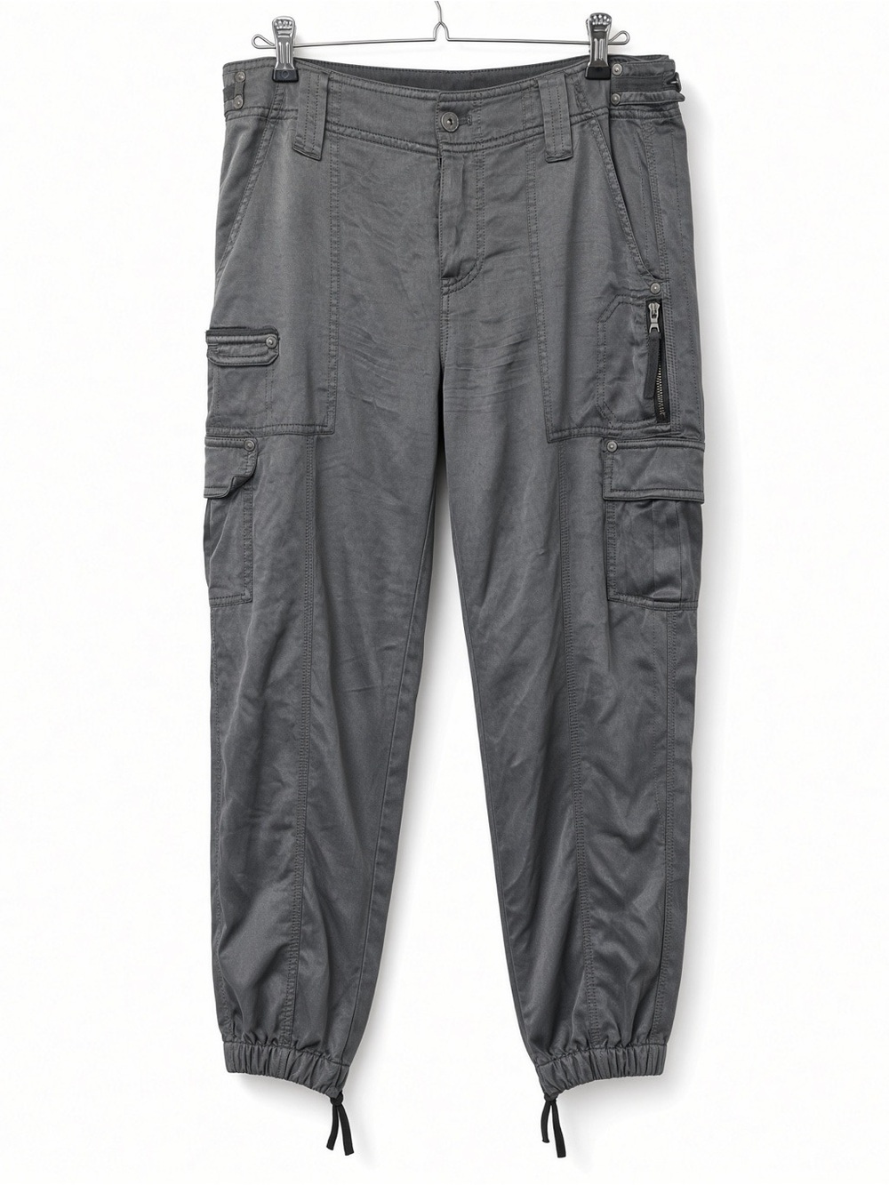 Marrakech Gray Cargo Pants Size 27 Viscose Utility Joggers